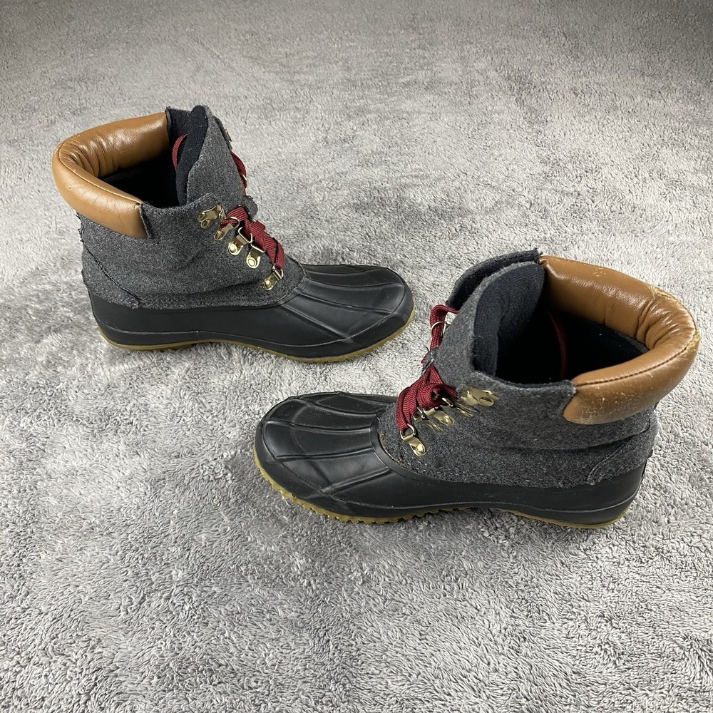 Joie Delyth Duck Rain Rubber Waterproof Flannel Lace Boots Womens Size 5.5/6